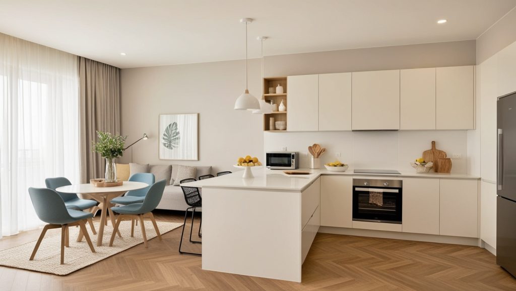 Ideias de Cozinha Moderna e Decorada na Cor Branca para Apartamentos 