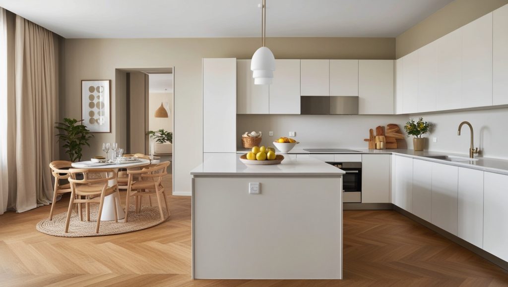 Ideias de Cozinha Moderna e Decorada na Cor Branca para Apartamentos 