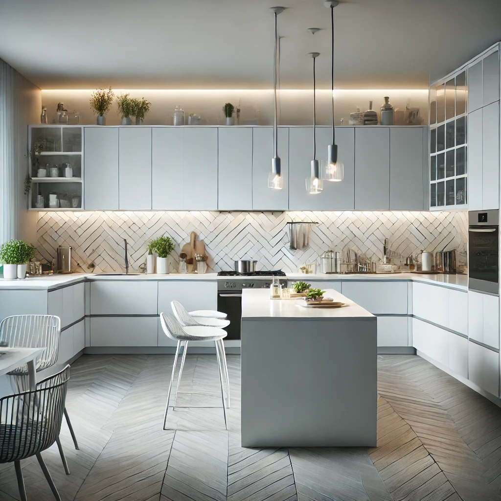 Ideias de Cozinha Moderna e Decorada na Cor Branca para Apartamentos