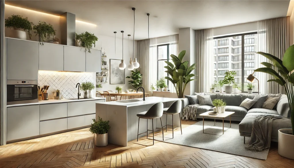Conceito aberto Sala e cozinha – Integração, funcionalidade e estilo