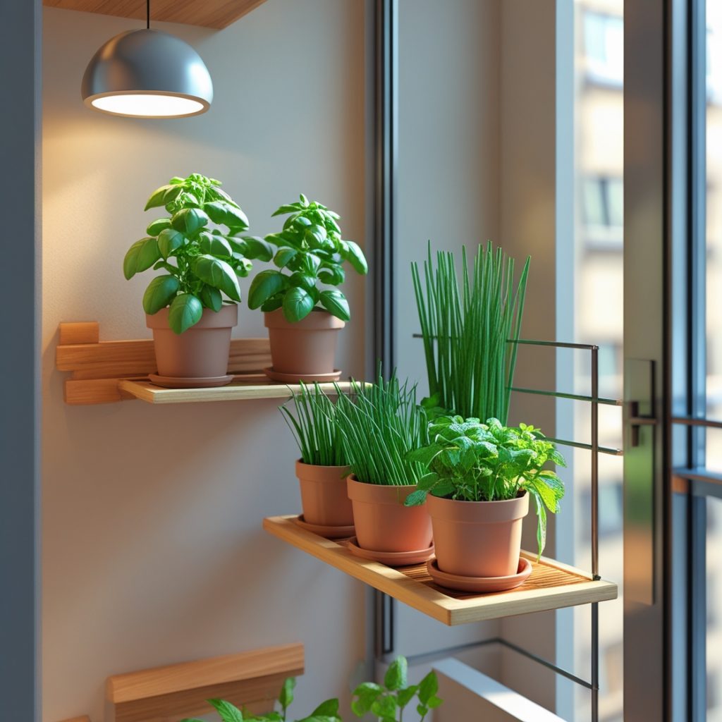 mini hortas caseiras em apartamentos 