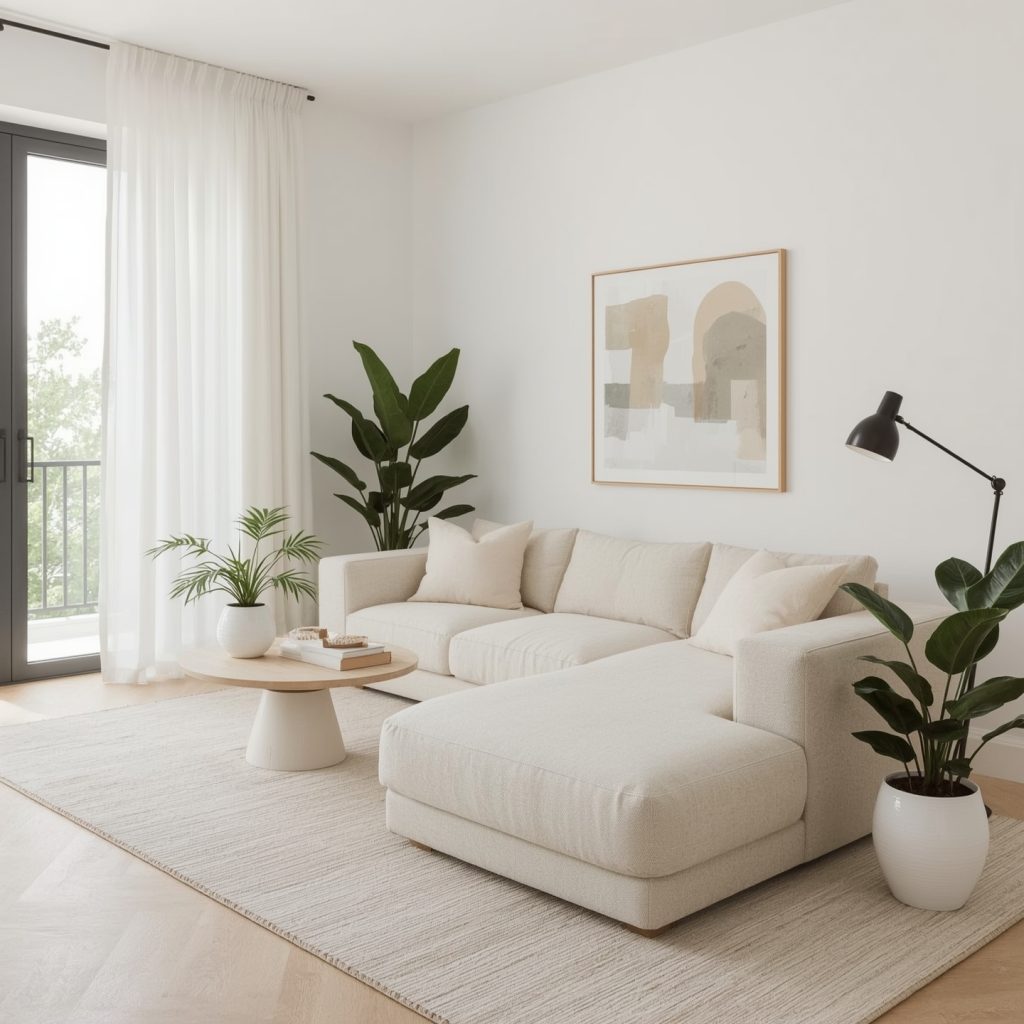 decoração com paleta neutra móveis funcionais e toques delicados 