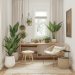 como decorar apartamentos pequenos com plantas