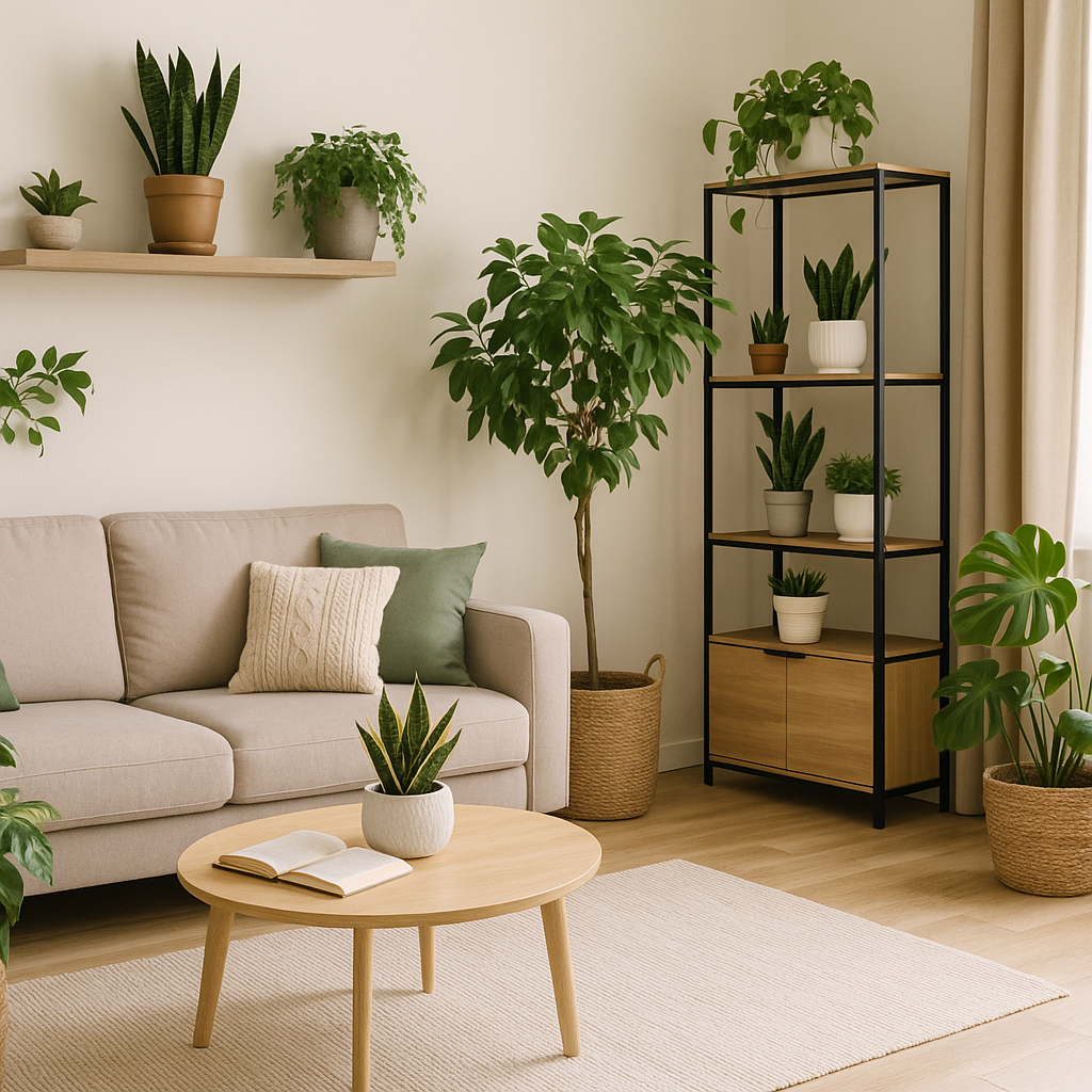 como decorar apartamentos pequenos com plantas