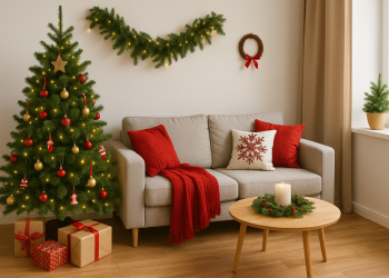 ideias criativas para decorar salas pequenas no natal