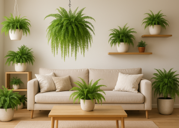 samambaias na decoração (