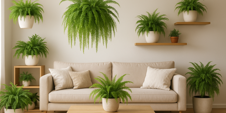 samambaias na decoração (