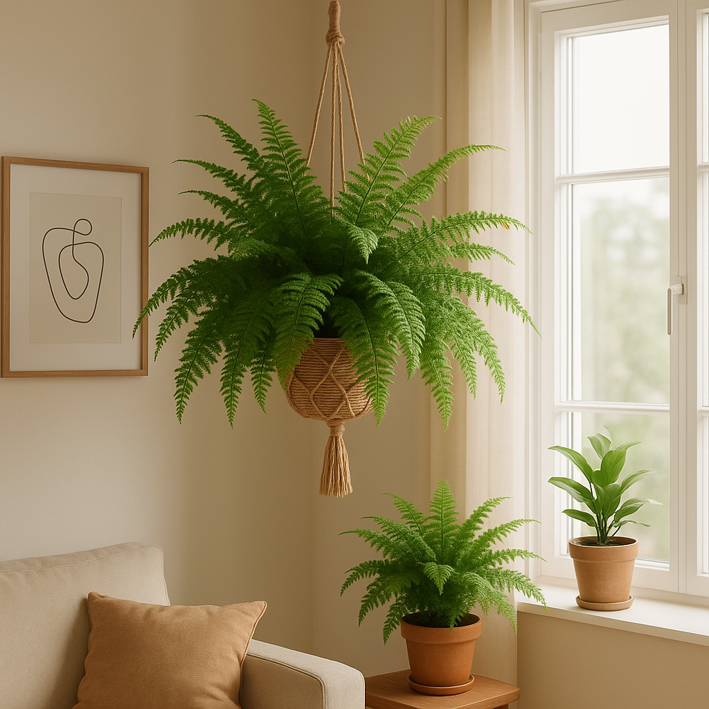 samambaias na decoração (