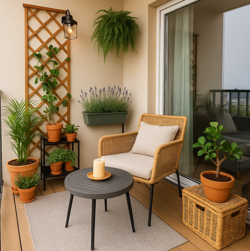 varandas decoradas com plantas