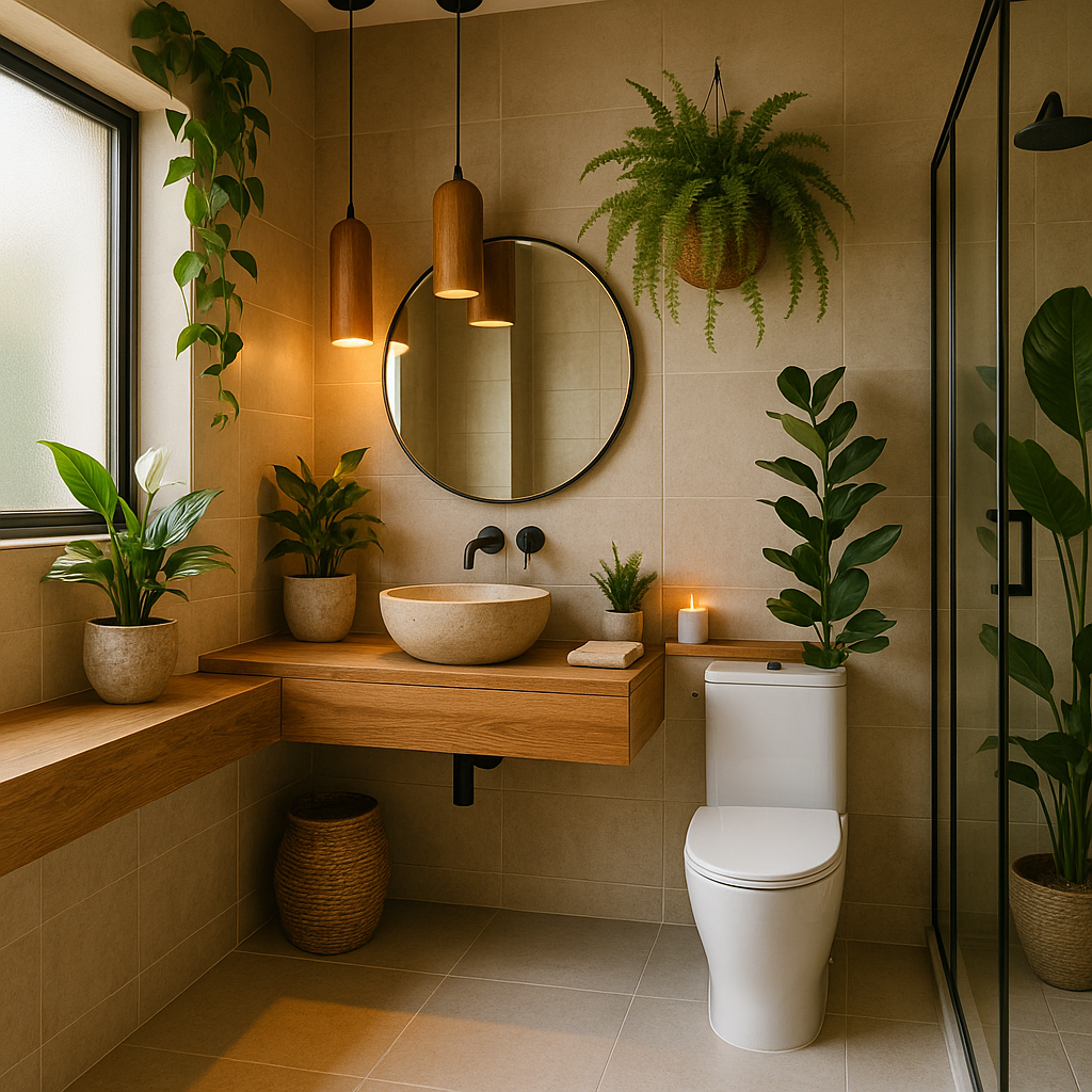 Banheiros com alma verde 