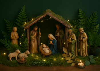 Como Montar e Decorar um Presépio de Natal com Elementos Naturais