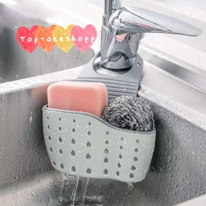 Acessórios de cozinha KIT 2 PÇS organizador de utensílios de cozinha suporte ajustável de esponja de sabão de pia