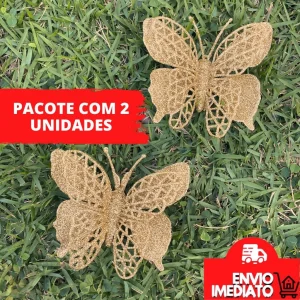 Enfeite borboleta, natal decoração árvore guirlanda enfeites natalinos kit borboletas